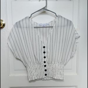 HYFVE White crop top with stripes
